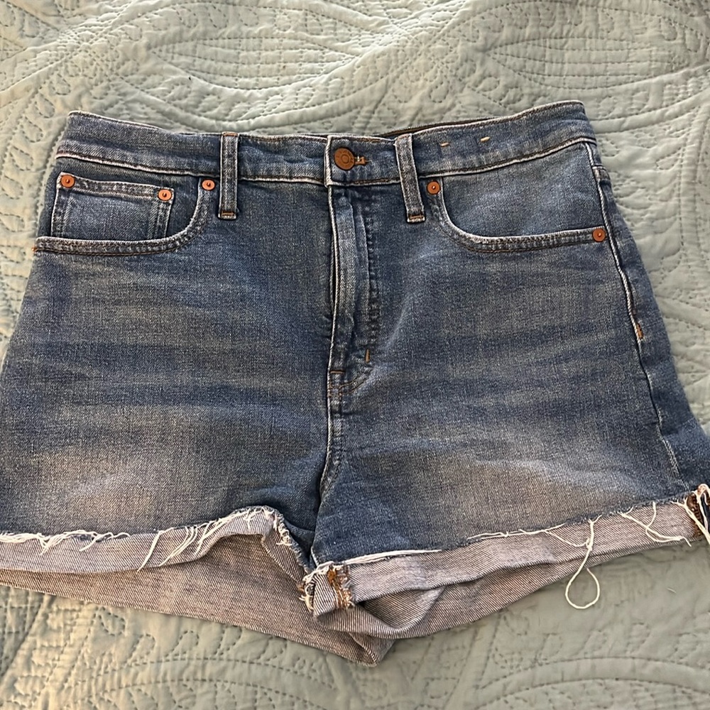 Madewell High Rise Denim Shorts, size 29.